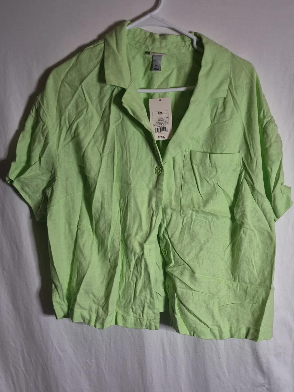 a new day Light Green Button Down Shirt